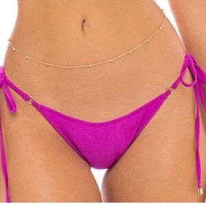 ENEZ Pink VIVIAN String Bikini Bottoms NEW Size Medium